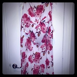 Two piece - Floral Crop top and Maxi Skirt